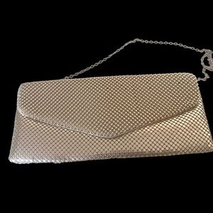 Jessie McClintock Metal Mess Roll evening bag